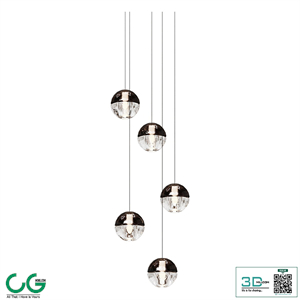 Chandelier Boccia 14.5 Five Light Fixture Suspension Lamp