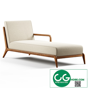 Zara Home - The chaise longue oak and linen