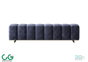 Bench and Bar Chair 01 3D Model