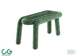 Bench and Bar Chair 03 3D Model