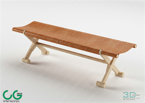 Bench and Bar Chair 04 3D Model