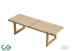 Bench and Bar Chair 06 3D Model
