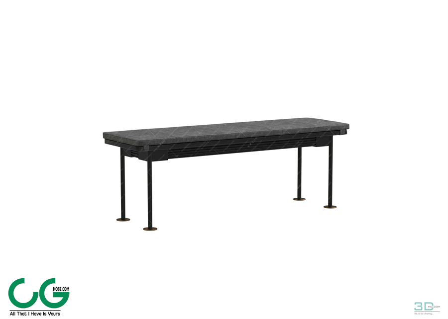 Bench and Bar Chair 10 3D Model