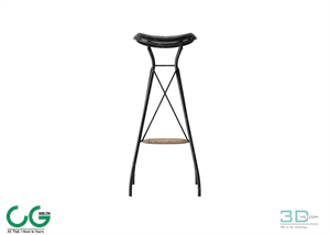 Bench and Bar Chair 11 3D Model