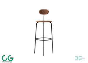 Bench and Bar Chair 14 3D Model