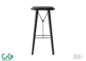 Bench and Bar Chair 15 3D Model