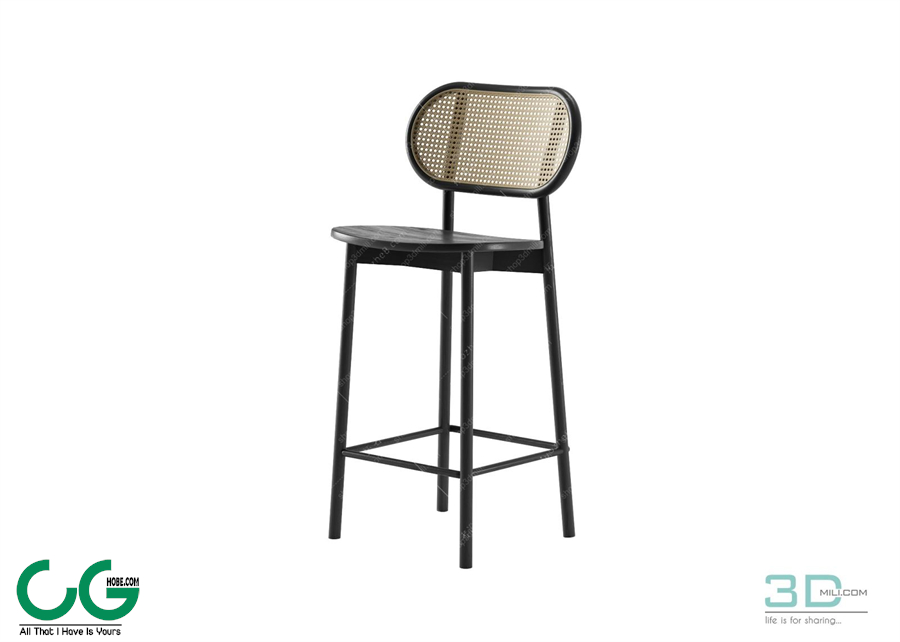 Bench and Bar Chair 18 3D Model