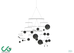 Chandelier light 02 3dsmax File
