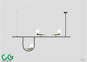 Chandelier light 18 3dsmax File