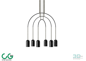 Chandelier light 49 3dsmax File