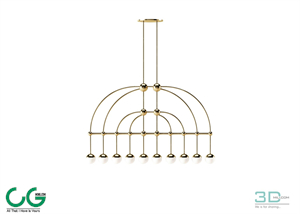 Chandelier light 50 3dsmax File