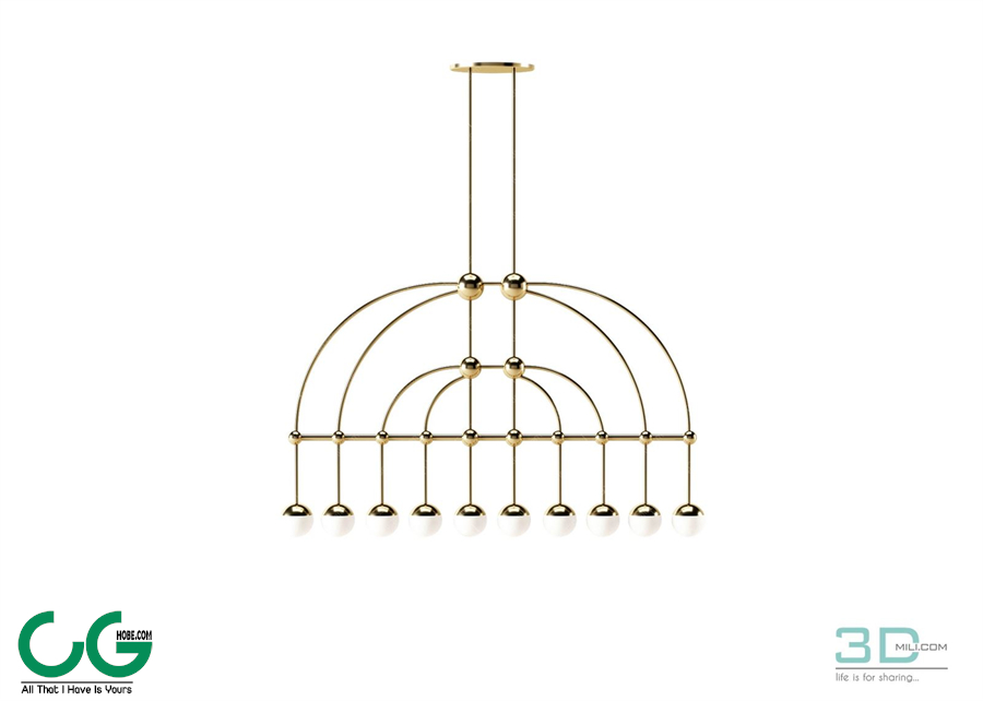 Chandelier light 50 3dsmax File