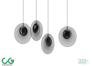 Chandelier light 73 3dsmax File
