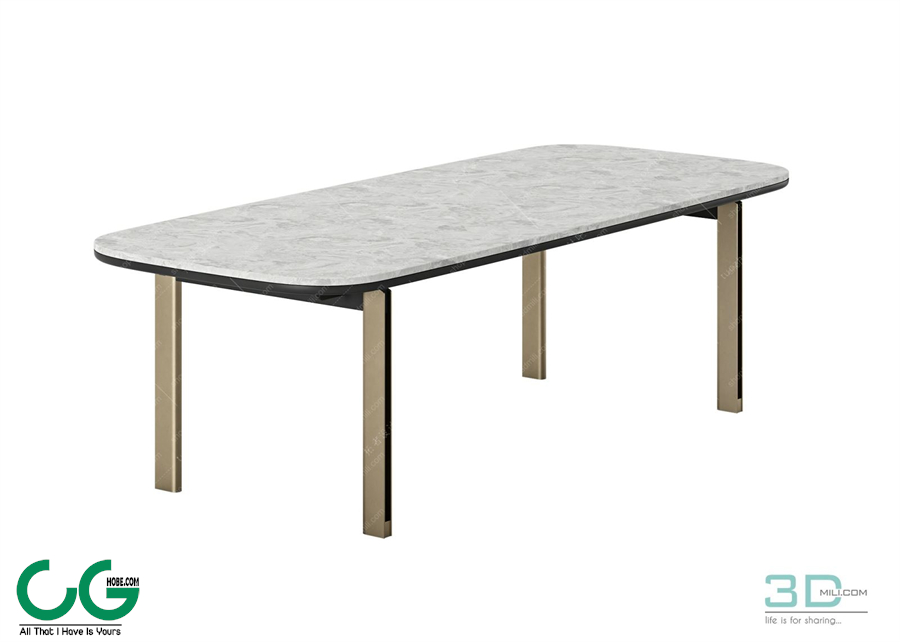 Dining Table 3dsmax File 34