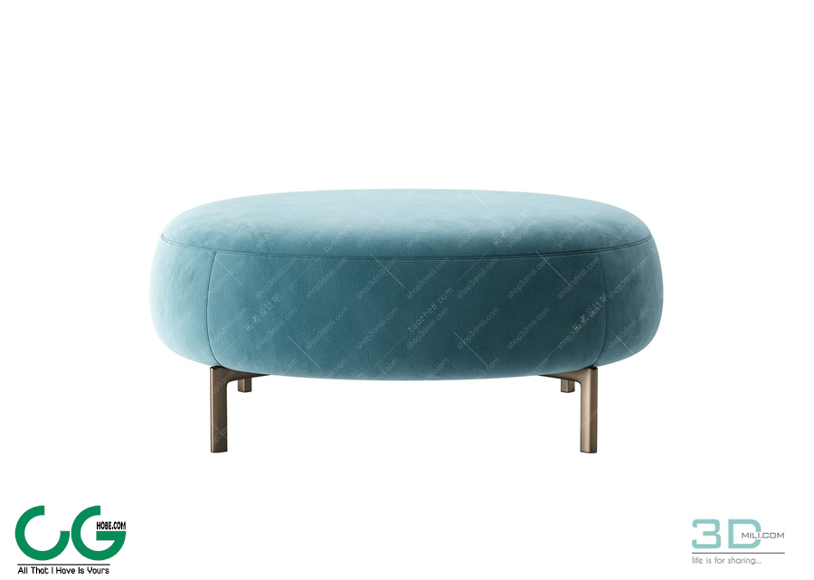 Foot Lazy Sofa 3D 03 Model