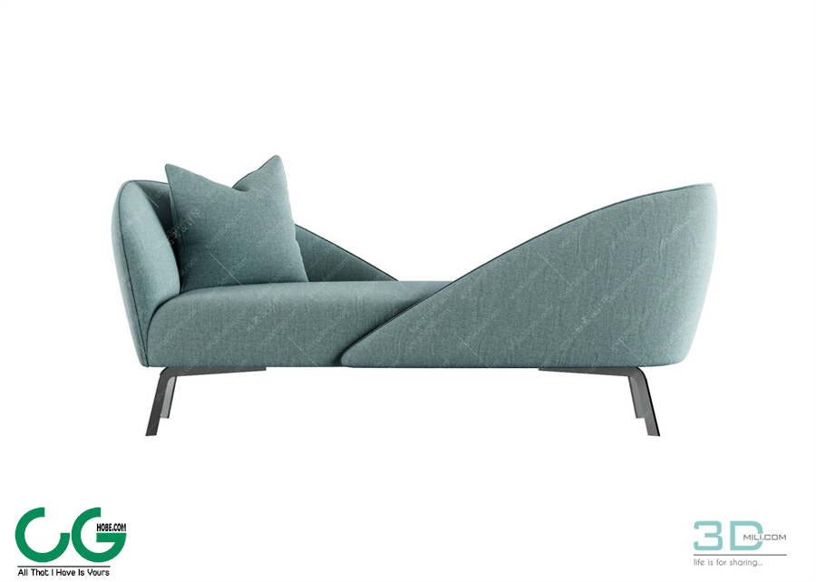 Foot Lazy Sofa 3D 04 Model