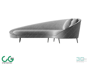 Foot Lazy Sofa 3D 05 Model