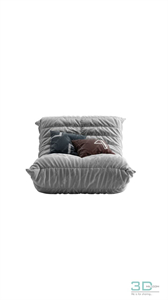 Foot Lazy Sofa 3D 09 Model