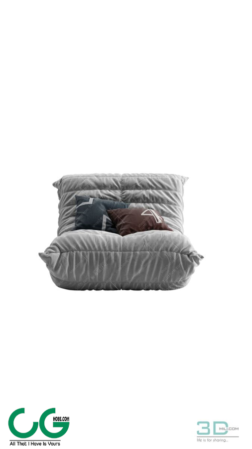 Foot Lazy Sofa 3D 09 Model