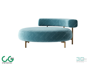 Foot Lazy Sofa 3D 10 Model