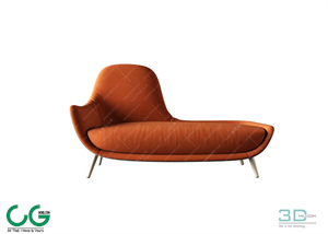 Foot Lazy Sofa 3D 11 Model