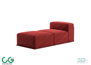 Foot Lazy Sofa 3D 12 Model