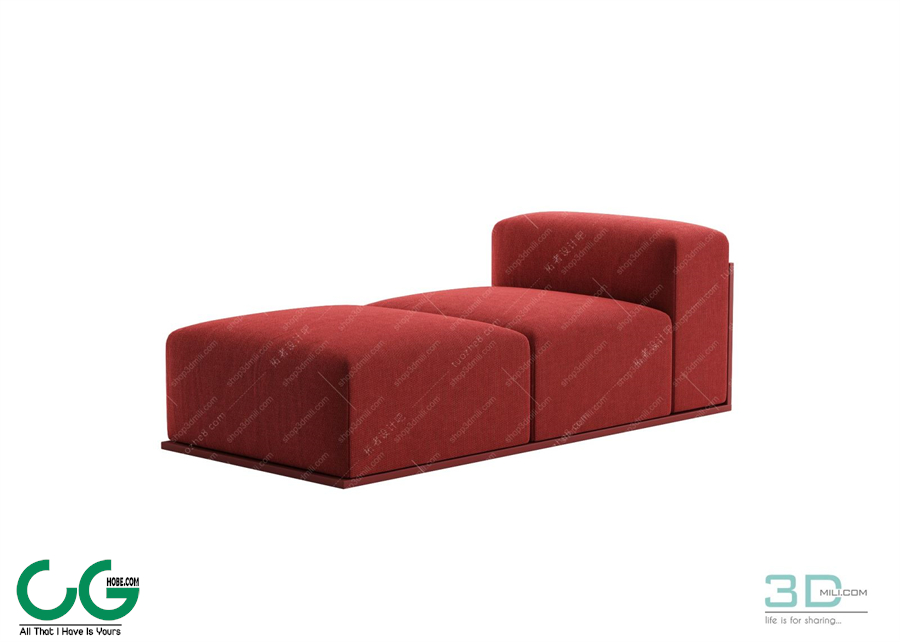 Foot Lazy Sofa 3D 12 Model