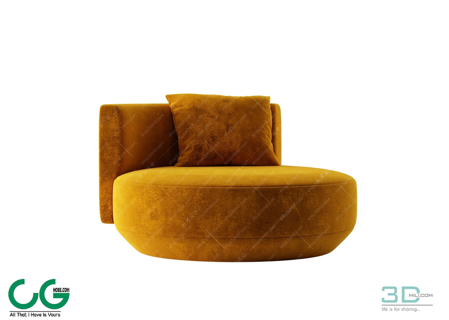 Foot Lazy Sofa 3D 16 Model