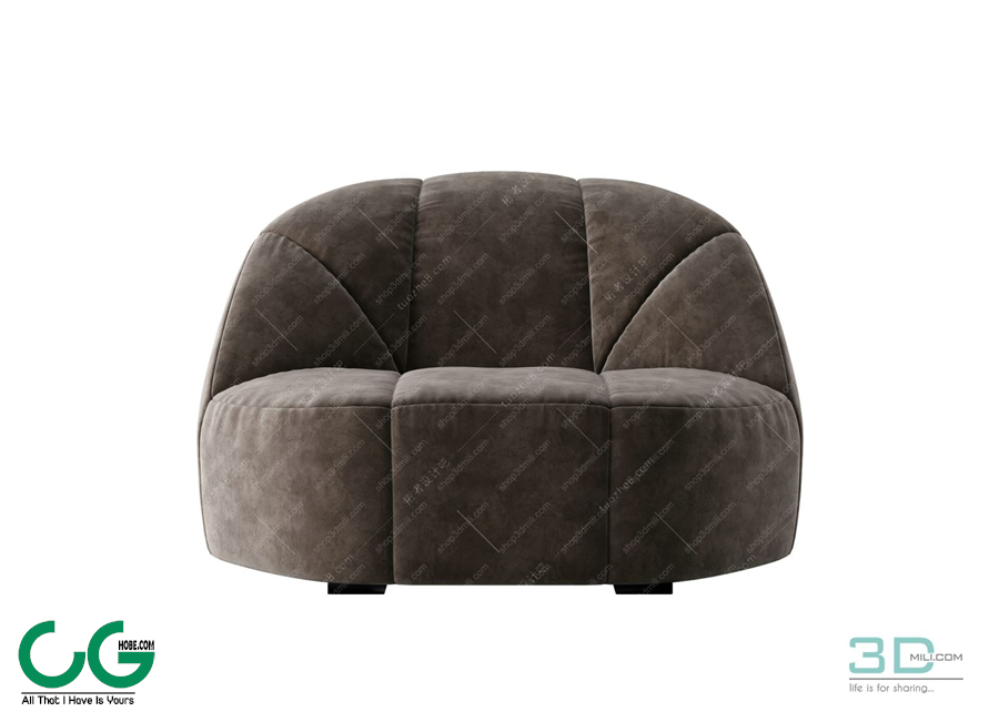 Foot Lazy Sofa 3D 17 Model