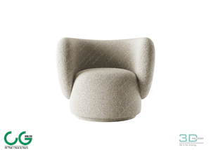 Foot Lazy Sofa 3D 21 Model