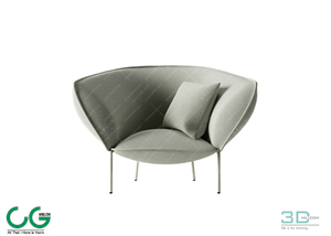 Foot Lazy Sofa 3D 22 Model