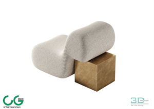 Foot Lazy Sofa 3D 23 Model