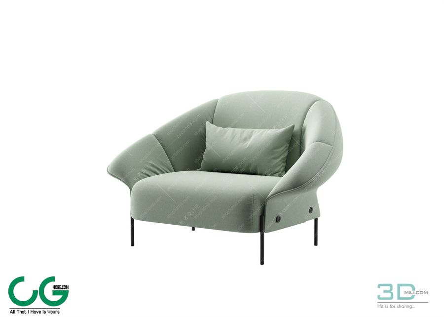 Foot Lazy Sofa 3D 25 Model