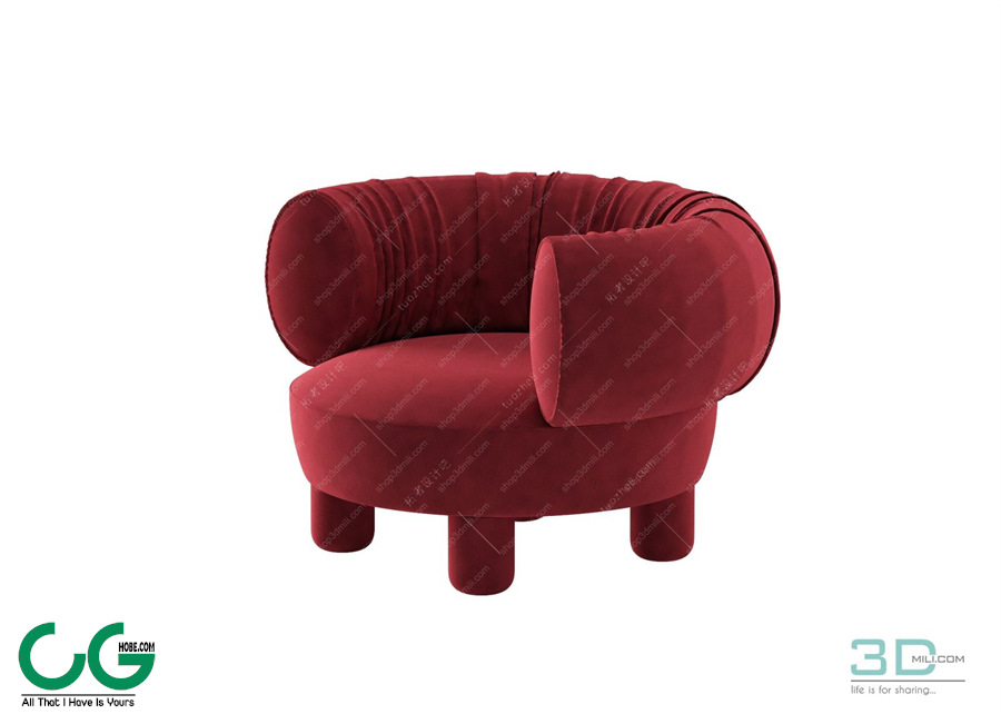 Foot Lazy Sofa 3D 30 Model