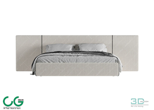 Modern Double Bed 04 3dsmax File