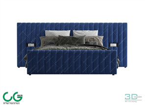 Modern Double Bed 05 3dsmax File
