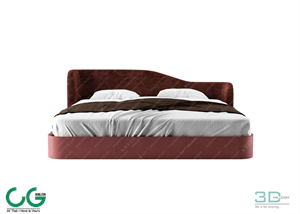 Modern Double Bed 14 3dsmax File