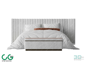 Modern Double Bed 16 3dsmax File