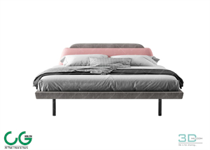 Modern Double Bed 17 3dsmax File