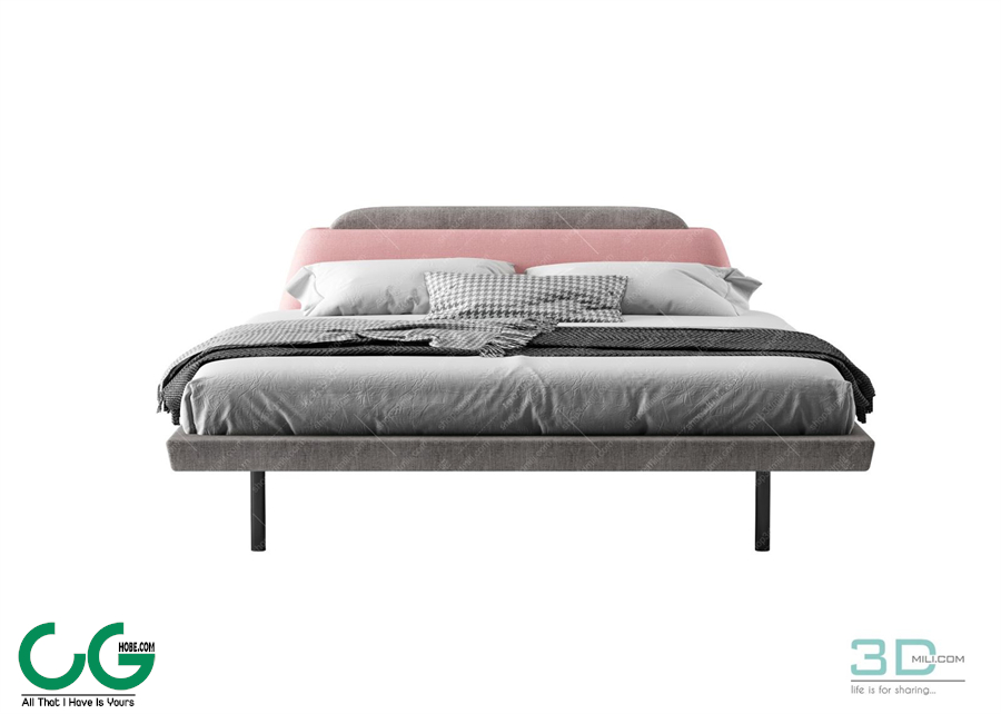 Modern Double Bed 17 3dsmax File