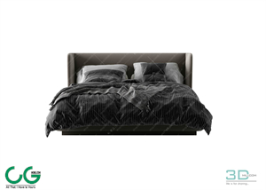 Modern Double Bed 20 3dsmax File