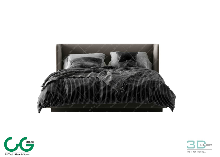 Modern Double Bed 20 3dsmax File
