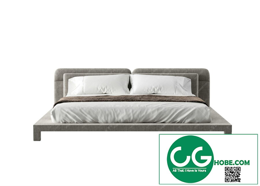Modern Double Bed 21 3dsmax File