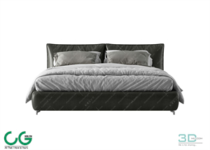 Modern Double Bed 22 3dsmax File