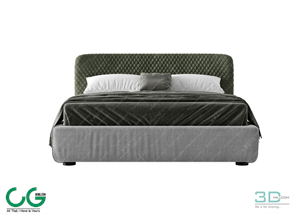 Modern Double Bed 24 3dsmax File