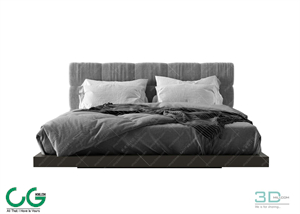Modern Double Bed 28 3dsmax File