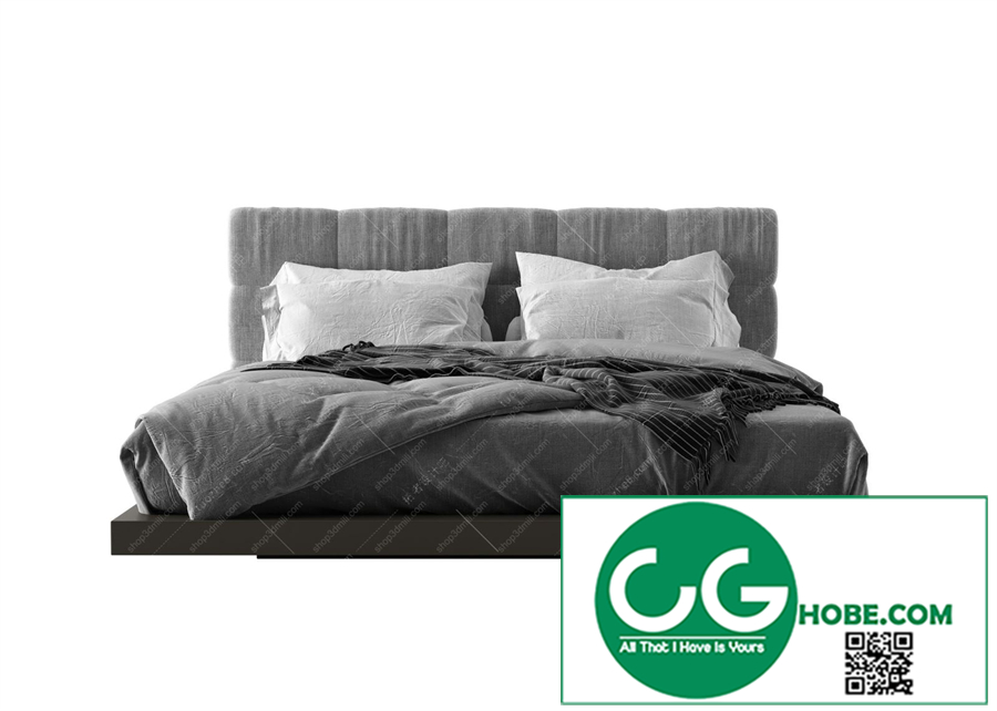 Modern Double Bed 28 3dsmax File