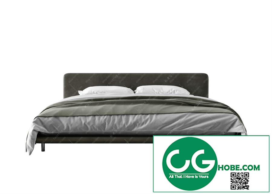Modern Double Bed 29 3dsmax File