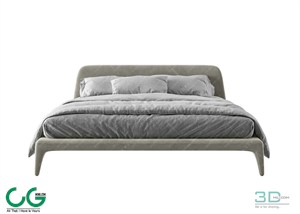 Modern Double Bed 30 3dsmax File