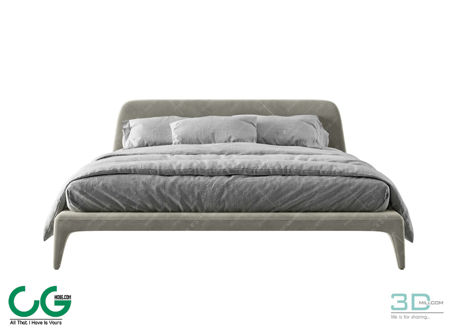 Modern Double Bed 30 3dsmax File